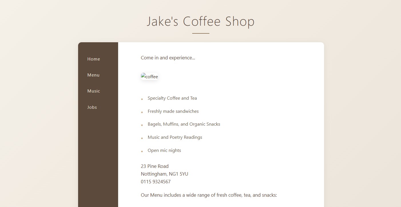 Jake's Coffee Shop